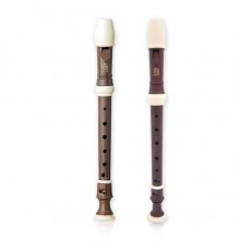 Angel AWR-SW(B) Wood Grain Блокфлейта сопрано, барочная система, коричневая, 3 части