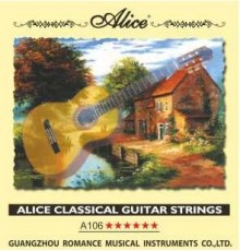 Alice AC106-H Комплект струн для классической гитары, нейлон, посеребренная медь (28-44)