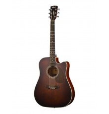 Cort MR500E BR электроакустическая гитара, с вырезом, коричневая