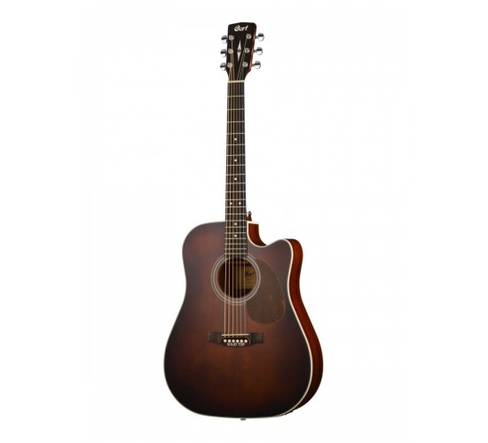 Cort MR500E BR электроакустическая гитара, с вырезом, коричневая