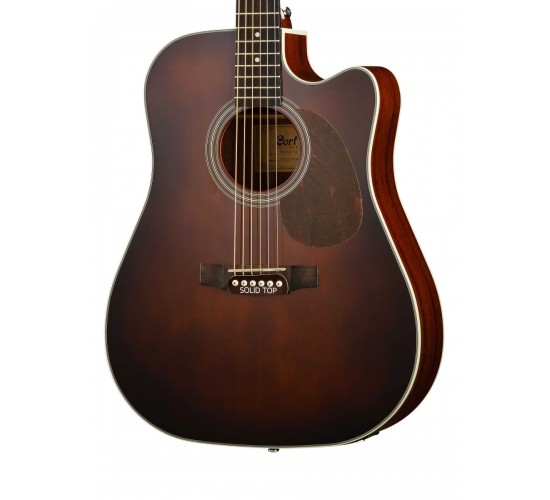 Cort MR500E BR электроакустическая гитара, с вырезом, коричневая