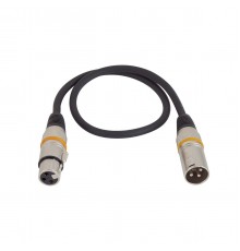 Rockcable RCL30350 D6 Микрофонный кабель XLR(М) XLR( F) 50 См. Металл, корп.