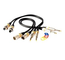 Rockcable RCL30381 D6 M Кабель XLR(M) -джек 1/4, 1 метр.