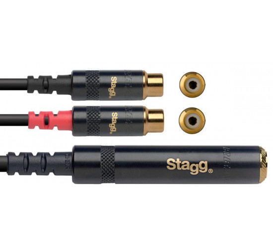 Stagg NYA010/JS2CFR Y-адаптер кабель серии N, 10 см, черный