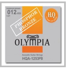 Olympia HQA1253PB Струны для акустической гитары, фосфорная бронза, сильное натяжение (12 - 53)