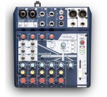 Soundcraft Notepad-8FX компактный 8-канальный микшерный пульт с процессором эффектов Lexicon и USB