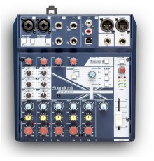 Soundcraft Notepad-8FX компактный 8-канальный микшерный пульт с процессором эффектов Lexicon и USB