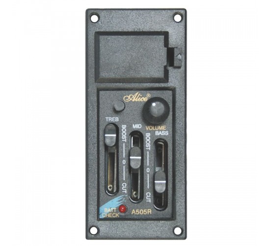 Alice EQ-A505R эквалайзер со звукоснимателем, 3-полосный