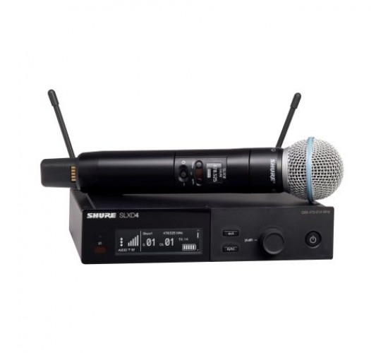 Shure SLXD24E/B58 H56 одноканальная цифровая радиосистема с ручным передатчиком BETA58A 518-562MHz