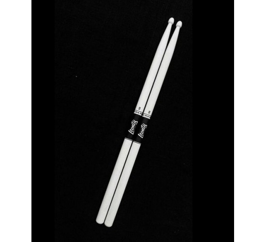 Leonty LW5BW 5B Барабанные палочки, граб, деревянный наконечник, белые