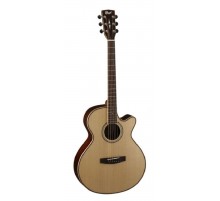 Cort AS-S5 NAT электроакустическая гитара c вырезом, с кейсом