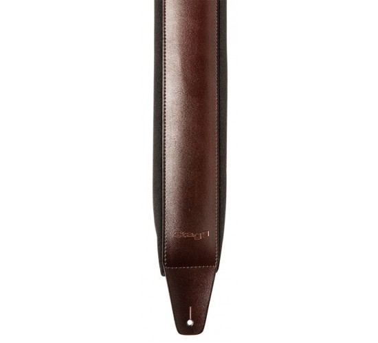 Stagg SLPL-BUCKLE BRW гитарный кожаный ремень, коричневый