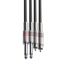 Force FLC-37/6 аудио шнур 2xRCA - 2xJack mono, 6м