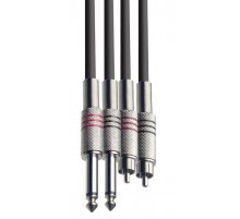 Force FLC-37/6 аудио шнур 2xRCA - 2xJack mono, 6м