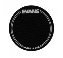 Evans EQPB1 Наклейка нейлоновая на рабочий пластик бас-барабана, круглая, черная, одиночная педаль.