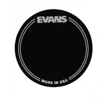 Evans EQPB1 Наклейка нейлоновая на рабочий пластик бас-барабана, круглая, черная, одиночная педаль.