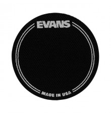 Evans EQPB1 Наклейка нейлоновая на рабочий пластик бас-барабана, круглая, черная, одиночная педаль.