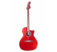Fender Newporter Classic HRM PF акустическая гитара, цвет красный USED