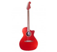 Fender Newporter Classic HRM PF акустическая гитара, цвет красный USED