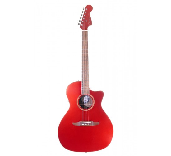 Fender Newporter Classic HRM PF акустическая гитара, цвет красный USED