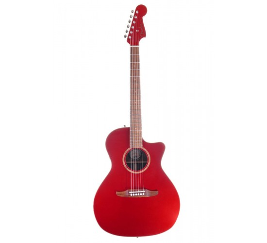 Fender Newporter Classic HRM PF акустическая гитара, цвет красный USED