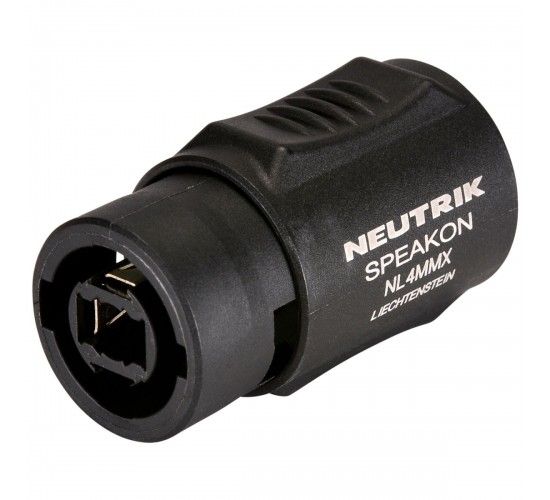 Neutrik NL4MMX переходник Speakon-Speakon, 4-х контактный, («бочонок»)