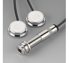 Schaller Oyster 10/83 Звукосниматель внутренний, 2 датчика, гнездо, никель