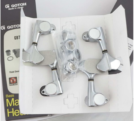 Gotoh GB-707, колки для бас-гитары, 2+2, хром
