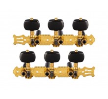Alice AO-020V3P Комплект колковой механики для классической гитары, позолоченный