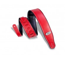 Levy's M26VP-RED-BLK Rebel Series Ремень для гитары, винил, двусторонний, красный/черный