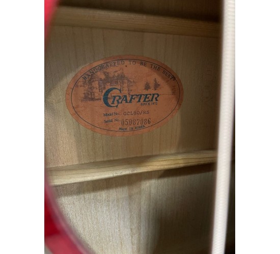 Crafter GCL80/RS электроакустическая гитара, Корея USED