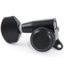 HC tuner LC721-D07 колки локовые 6 в линию, реверсные, профилированные, черные