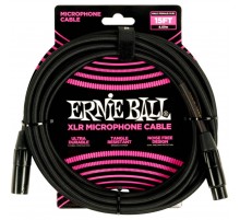 Ernie Ball 6391 кабель микрофонный, оплетеный, XLR - XLR, 4,57 м, черный