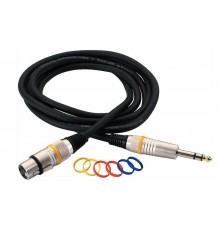 Rockcable RCL 30383 D7 F BA Кабель балансный XLR (F) - джек стерео, 3 м