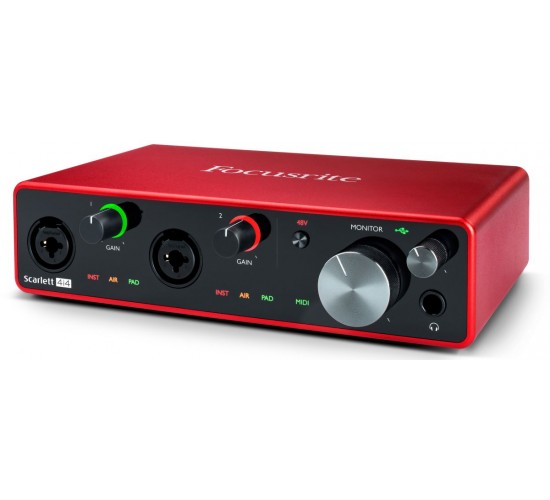 FOCUSRITE Scarlett 4I4 3RD GEN аудио интерфейс USB, 4 входа/4 выхода