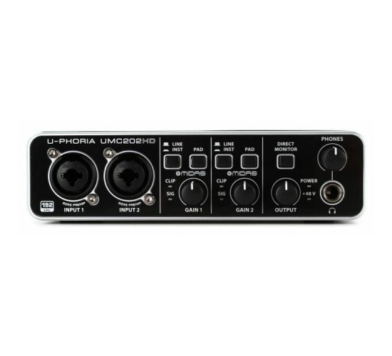 Behringer UMC202HD аудиоинтерфейс