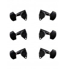 Gotoh SG301-01-B-L3+R3 Колки для гитары 3+3, черные
