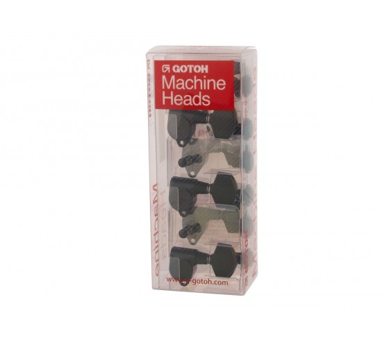 Gotoh SG301-01-B-L3+R3 Колки для гитары 3+3, черные