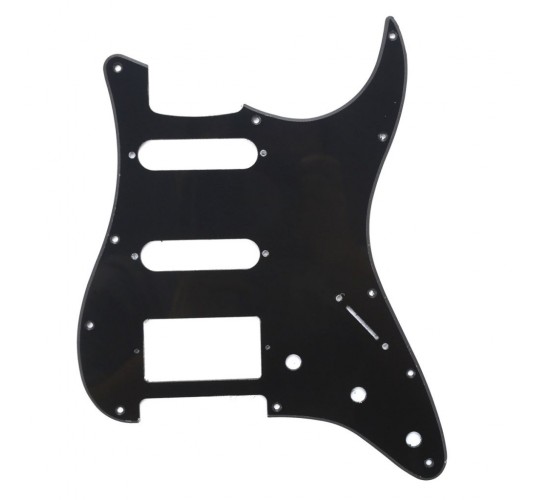 Musiclily MX0314 Защитная накладка электрогитары Fender Stratocaster HSS, 1 слой, черная