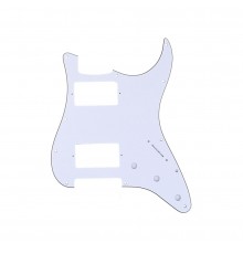 Musiclily MX1379WH Защитная накладка электрогитары Fender Stratocaster HH, 3 слоя, белая