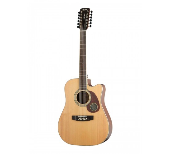 Cort MR710F 12 NS электроакустическая гитара 12 струнная, массив, цвет натуральный матовый