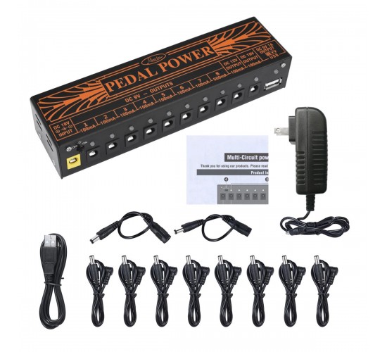 Rowin Pedal Power блок питания для гитарных эффектов на 10 выходов