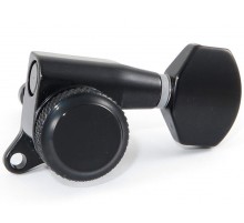 HC tuner LC721-D07 колки локовые 6 в линию, реверсные, непрофилированные, черные