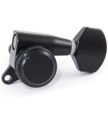 HC tuner LC721-D07 колки локовые 6 в линию, реверсные, непрофилированные, черные