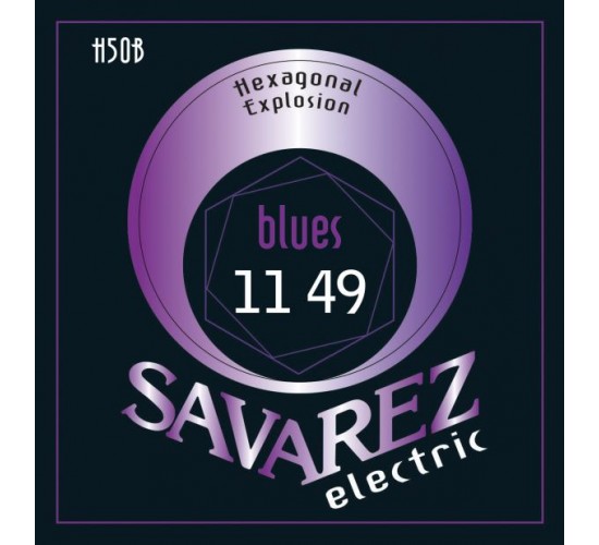 Savarez H50B Hexagonal Explosion Комплект струн для электрогитары, никелированные, 11-49
