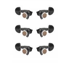 Gotoh SG301-MGT-20-B-L3+R3 Колки для гитары 3+3, локовые, черные