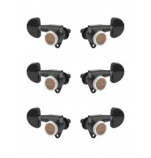 Gotoh SG301-MGT-20-B-L3+R3 Колки для гитары 3+3, локовые, черные