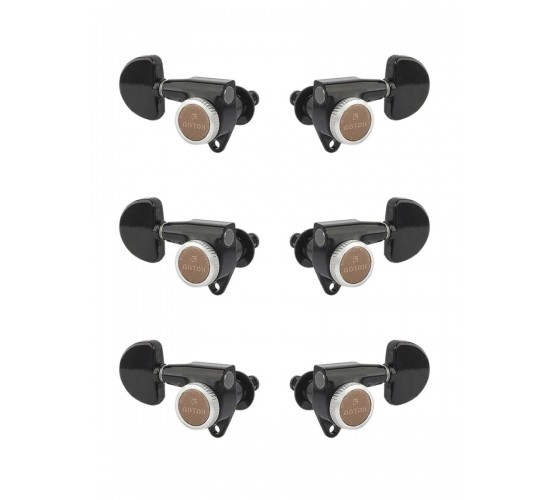Gotoh SG301-MGT-20-B-L3+R3 Колки для гитары 3+3, локовые, черные