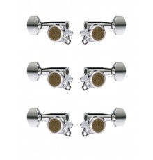 Gotoh SG381-MGT-07-C-L3+R3 Колки для гитары 3+3, локовые, хром