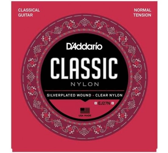 D'Addario EJ27N CLASSIC струны для классической гитары нейлоновые Student Normal
